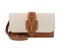 Portefeuille d'embrayage en cuir Fossil - Modèle Harwell - Couleur vanilla-saddle - Élégant