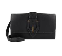 Portefeuille d'embrayage en cuir noir Fossil Harwell 19 cm