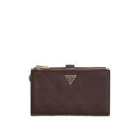 Portefeuille double zip femme Guess Blake Marron TU