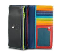 Portefeuille - DuDu® - Multicolore - Cuir souple - 12 fentes cartes - 9,5x17,5x3 cm
