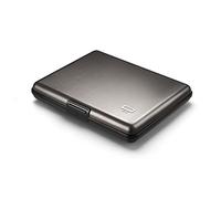 Portefeuille en aluminium, protection RFID. Modèle : STOCKHOLM LARGE | Format carte d'identité & permis de conduire. Jusqu'à 10 cartes, billets et reçus. Accès rapide aux cartes.