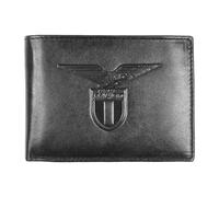 Portefeuille en Cuir avec Logo imprimé à Chaud, Produit Officiel SS LAZIO 173188, Noir, Portefeuille en Cuir