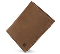 SERASAR Porte-monnaies 'Geldbörse "Manager"' marron, Taille 11 cm x 8 cm x 2cm