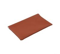 Portefeuille en cuir de style simple avec fermeture automatique, long portefeuille spacieux pour cartes, espèces, organiseur en cuir synthétique pour un design fin (marron)