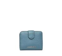 Portefeuille en cuir de veau femme Mandarina Duck Bleu 8x10x2 cm