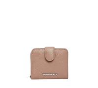 Portefeuille en cuir de veau femme Mandarina Duck Rose 8x10x2 cm