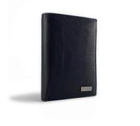 Portefeuille en Cuir - ELEPHANT D'OR - 3 Volets - Noir - Taille 15cm*10cm