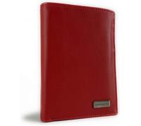 Portefeuille en Cuir - ELEPHANT D'OR - 3 Volets - Rouge - Taille 14cm*10cm