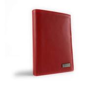 Portefeuille en Cuir - ELEPHANT D'OR - S5906 - Rouge - 9 emplacements pour cartes - Système Anti-piratage CB