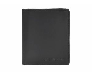 Portefeuille en cuir Greenburry RFID "Pure Black" 1123-20