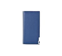 Portefeuille en Cuir Hommes Portefeuille en Cuir de Luxe Porte-Carte d'identité Porte-Monnaie Chéquier Longue Embrayage Bifold PU Cuir synthétique Cuir Portefeuilles Standard (Couleur : Bleu)