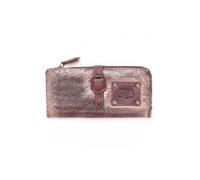 Portefeuille en cuir Le Temps des Cerises Sana PM3 Gun - Gris - Femme - Souple - Zippée