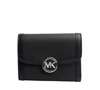 Portefeuille en cuir Leida 35S4S9GF2L pour femme-Le noir