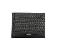 Portefeuille en cuir noir Calvin Klein