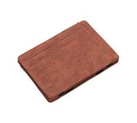 Portefeuille en cuir - Portefeuille pour homme - Petit accessoire pour homme - De petite taille - Organisateur d'argent minimaliste avec porte-clips magiques - Organisateur de cartes et d'argent