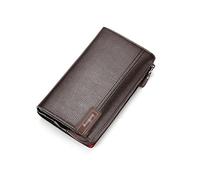 Portefeuille en Cuir Portefeuille pour Hommes Pochette à Fermeture éclair Haute capacité Walet Hommes en Cuir véritable Long Sac à Main qualité Sac à Main Portefeuilles Grand (Color : Schwarz)