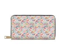 Portefeuille en cuir pour femme, portefeuille à deux volets, porte-monnaie pour passeport