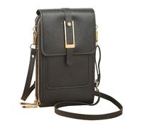 Portefeuille en cuir pour homme 1 dans Portefeuilles Simple Messenger Multifonctionnel Téléphone Portable Femme Sac Vertical Portefeuilles Femmes Grand Grand Téléphone Portable, Noir , Taille unique