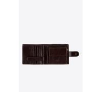Portefeuille en cuir pour homme Wittchen avec fermeture éclair, marron foncé, cu