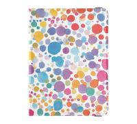 Portefeuille en cuir pour passeport et carte de vaccin - Étui pour passeport - Étanche - Pour homme et femme, Style à pois aquarelle, 1 size, Moderne