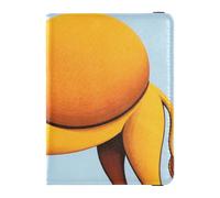 Portefeuille en cuir pour passeport et carte de vaccin - Organiseur de documents de voyage - Avec fente pour carte de vaccin - Étanche, Art du chameau du désert, 1 size, Moderne