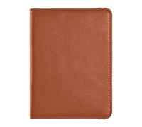 Portefeuille en cuir pour passeport et carte de vaccin, organiseur de documents de voyage, étui de protection pour passeport pour homme et femme, étanche, Années 70 Orange brûlé, 1 size, Moderne