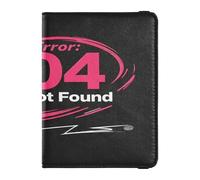 Portefeuille en cuir pour passeport et carte de vaccin, organiseur de documents de voyage, étui de protection pour passeport pour homme et femme, étanche, 404 Error Life Not Found, 1 size, Moderne