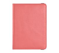 Portefeuille en cuir pour passeport et carte de vaccin, organiseur de documents de voyage, étui de protection pour passeport pour homme et femme, étanche, corail, 1 size, Moderne