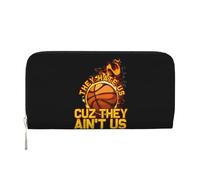 Portefeuille en Cuir PU pour Homme et Femme, Motif Basket-Ball, Ghetto Sportif, Ils Nous détestent, Car Ils ne sont Pas Nous. Portefeuille pour Cartes de crédit, Pochette Longue, Fermeture éclair.