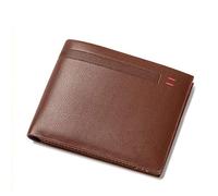 Portefeuille en Cuir Qualité Cuir Hommes Portefeuilles Business Court 3 Fold Purse Titulaires de Cartes de crédit Portefeuille Hommes Clip Sac d'argent Embrayage mâle (Color : Brown)