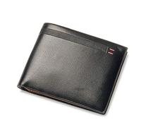 Portefeuille en Cuir Qualité Cuir Hommes Portefeuilles Business Court 3 Fold Purse Titulaires de Cartes de crédit Portefeuille Hommes Clip Sac d'argent Embrayage mâle (Color : Brown)