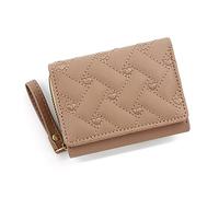 Portefeuille en cuir synthétique avec fermeture éclair pour cartes de crédit, petit porte-cartes, poche à monnaie pour femme, kaki