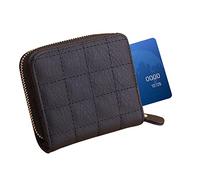 Portefeuille en cuir synthétique | Portefeuilles à blocage RFID pour femme | Jolie fermeture éclair pour cartes de crédit avec petites pièces, porte-cartes pour femme, blocage RFID Ytger