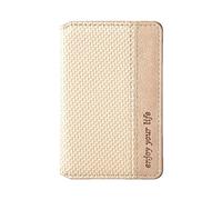 Portefeuille en cuir synthétique pour cartes - Design autocollant, style minimaliste, imperméable, avec patch magnétique - Idéal pour le stockage des smartphones, cartes d'identité et de crédit -