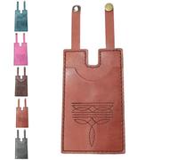 Portefeuille en cuir tendance 2025 avec sangle à bouton-pression, porte-cartes de crédit en cuir fait à la main pour femme, petit portefeuille avec fermeture à pression, pour transporter tous les