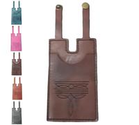 Portefeuille en cuir tendance 2025 avec sangle à bouton-pression, porte-cartes de crédit en cuir fait à la main pour femme, petit portefeuille avec fermeture à pression, pour transporter tous les