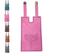 Portefeuille en cuir tendance 2025 avec sangle à bouton-pression, porte-cartes de crédit en cuir fait à la main pour femme, petit portefeuille avec fermeture à pression, pour transporter tous les