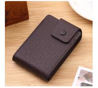 Portefeuille en cuir unisexe - ECELEN - 11.5*7cm - Marron - Etui pour cartes et d'identité