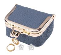 Portefeuille en cuir véritable pour pièces de monnaie, boîte à bijoux en cuir véritable | Petite trousse de maquillage, petit portefeuille pour espèces, porte-monnaie souple pour clés de voiture avec