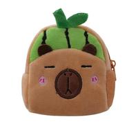 Portefeuille en forme de Capybara - Pendentif souple pour cartes de visite, sac d'argent de voyage | Pochette multifonction pour garçons et filles, bonbons et chocolat, mignon Capybara en peluche pour