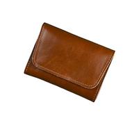Portefeuille en polyuréthane avec plusieurs emplacements pour cartes et fermeture cachée pour homme et femme Portefeuille de voyage fin, Brun, Beauté de masse