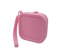 Portefeuille en silicone - Mini portefeuille carré avec fermeture éclair lisse, matériau doux et durable, design compact | Petite monnaie pour pièces de monnaie, cartes de crédit, clés, rouge à lèvres