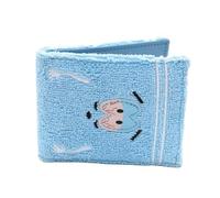 Portefeuille en tissu éponge brodé, porte-carte d'identité personnalisé, cadeau de dessin animé