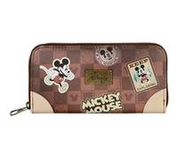 Disney Mickey Mouse Journey-Portefeuille Essentiel, Brun, 19 x 10 cm