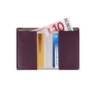 Portefeuille extra-plat anti-RFID Color Pop PVC Prune - Fabriqué en France 10,4 × 7,4 cm