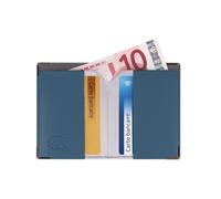 Portefeuille extraplat anti-RFID Color Pop - Fabrication française - PVC ""Pétrole"" - Protection cartes bancaires - 10,4 x 7,4 cm