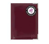Portefeuille extraplat anti-RFID - Color Pop - ""Lie de vin "" - Fabriqué en France - Protection cartes bancaires - 10,4 x 7,4 cm
