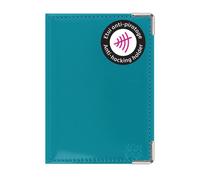 Portefeuille extraplat blindé couleur motif bleu canard - Color Pop - France