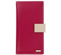 Portefeuille Felda pour Femme - en Cuir/Peut accueillir téléphone Portable/Carte de crédits - Bordeaux/Multicolore