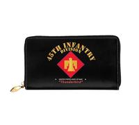 Portefeuille Femme 45E Division D'Infanterie - Thunderbird en Guerre Coin Purse Wallet Original Retro Bourse Pochette Souple Porte-Feuille en Cuire pour Prof, Garcon, Ami
